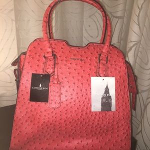 NWT Bright Orange London Fog Purse